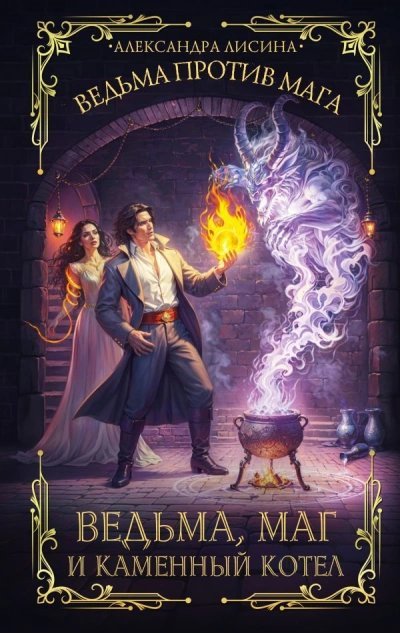 обложка аудиокниги Ведьма, маг и каменный котел