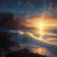 обложка аудиокниги О северной заре и звездах, запутавшихся в волнах