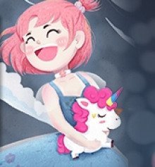 обложка аудиокниги Сказка про единорожку ну немножко хромоножку